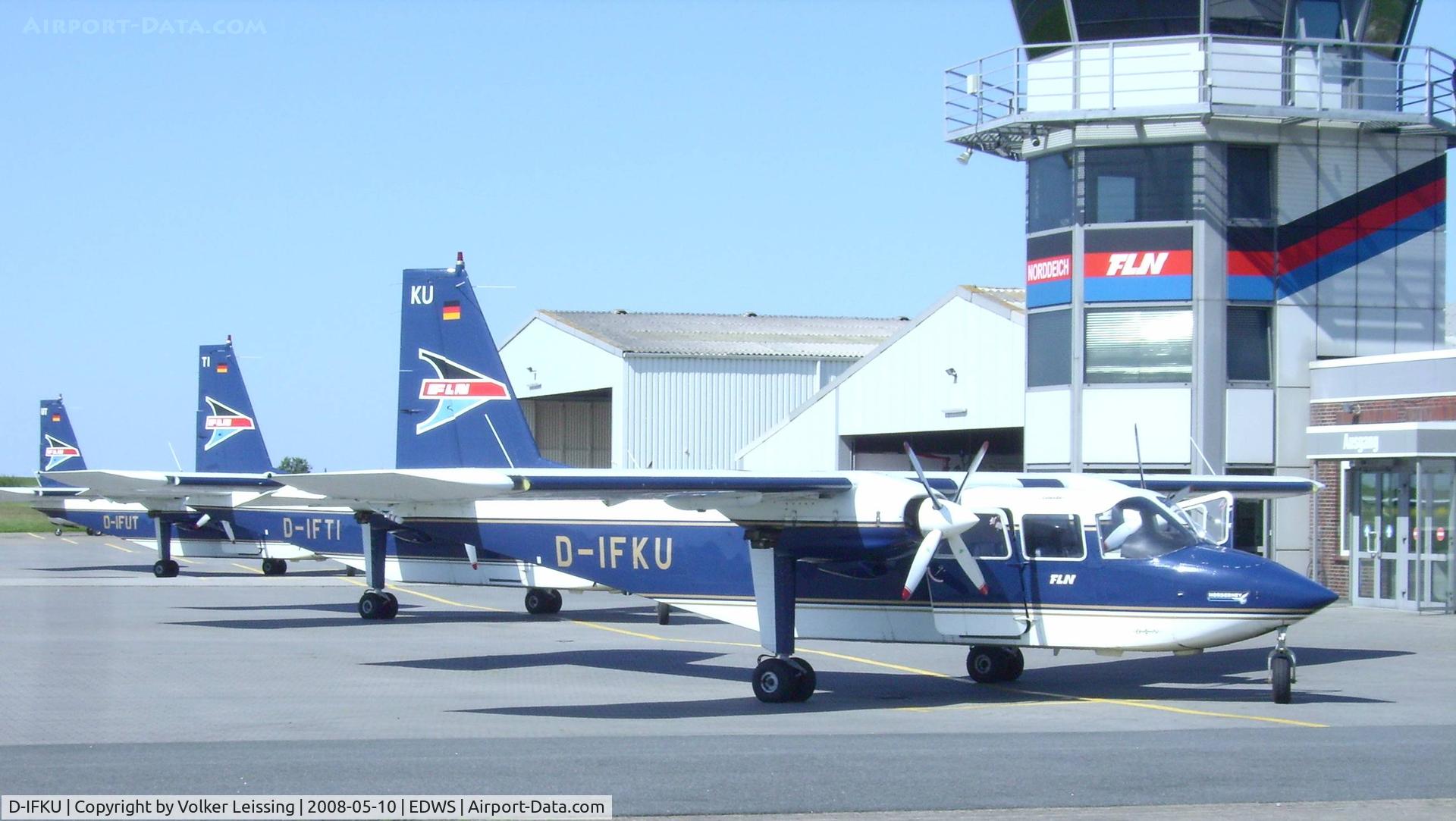 D-IFKU, 1996 Britten-Norman BN-2B-20 Islander C/N 2290, parking