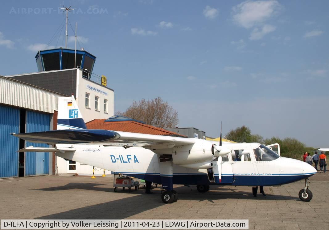 D-ILFA, 1991 Pilatus Britten-Norman BN-2B-26 Islander C/N 2243, parking