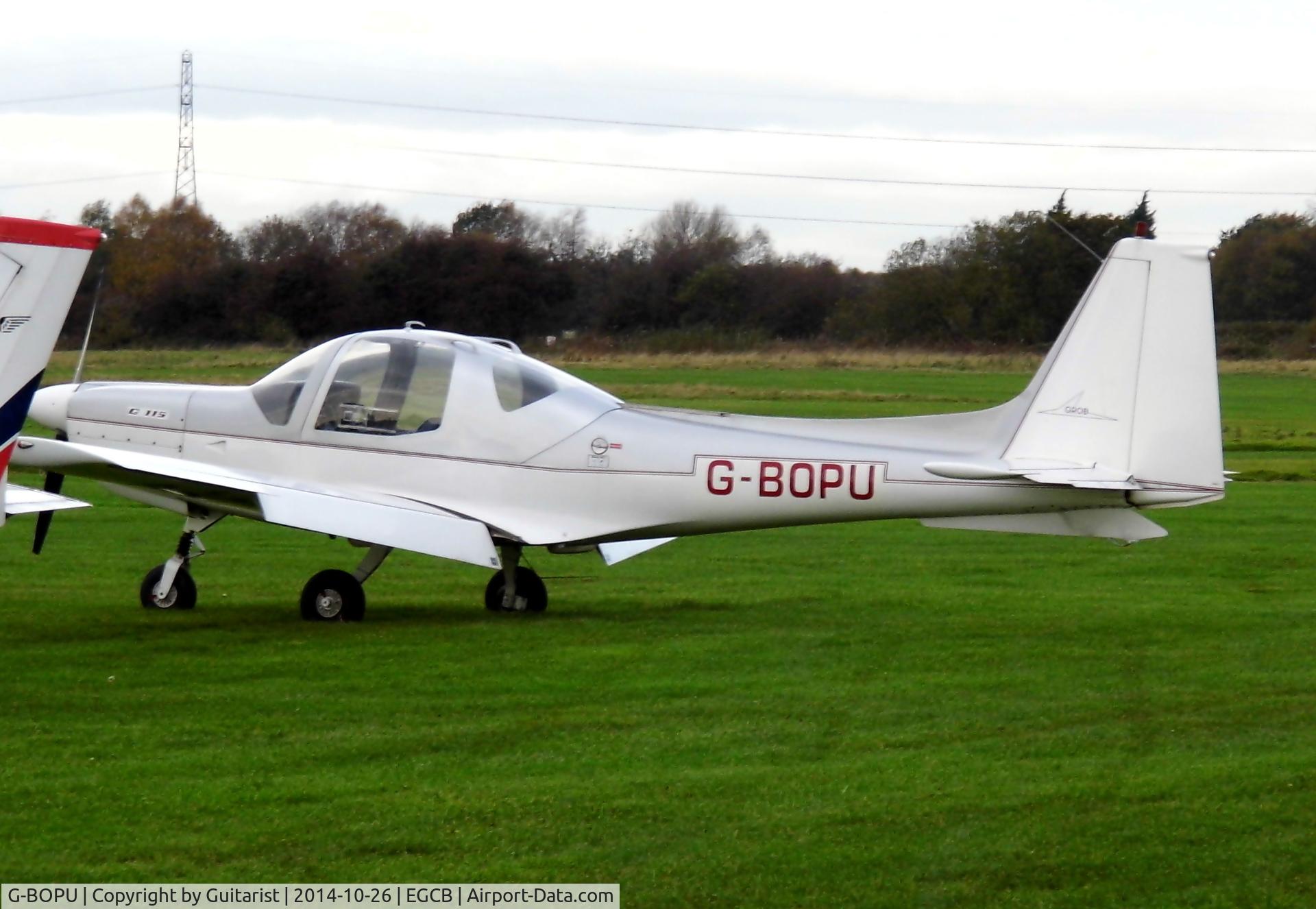 G-BOPU, 1988 Grob G-115 C/N 8059, City Airport Manchester