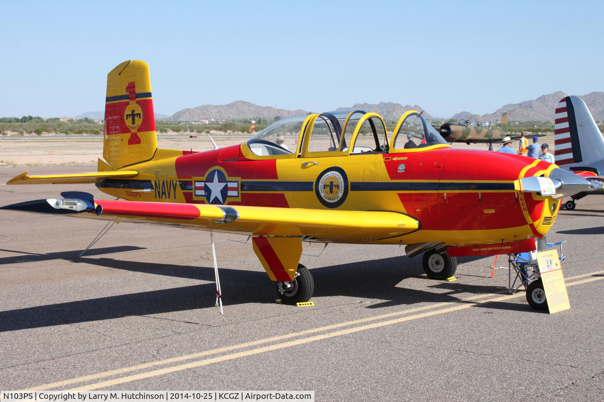 N103PS, 1955 Beech A45 C/N 34-57, Copperstate Fly-In Casa Grande AZ 10-2014