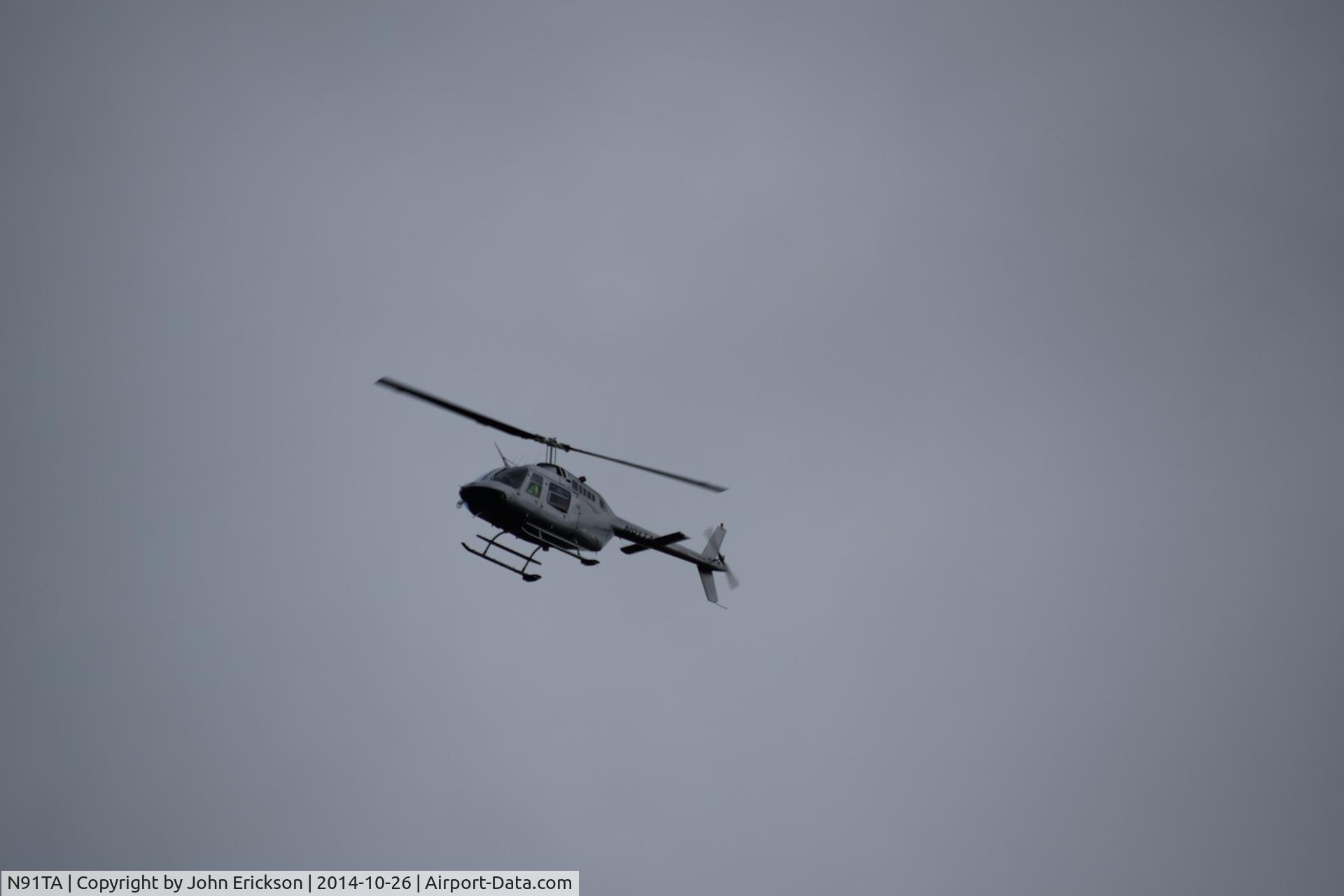 N91TA, 1981 Bell 206B JetRanger C/N 3310, Over Redmond, WA