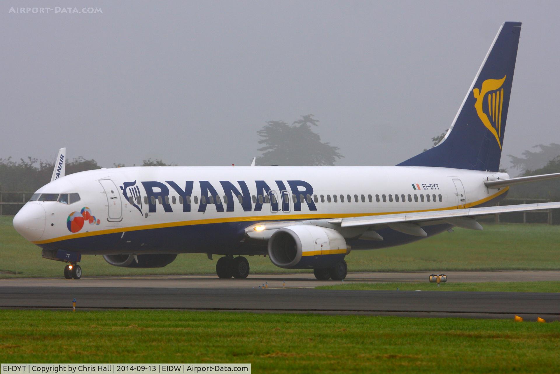 EI-DYT, 2008 Boeing 737-8AS C/N 33634, Ryanair