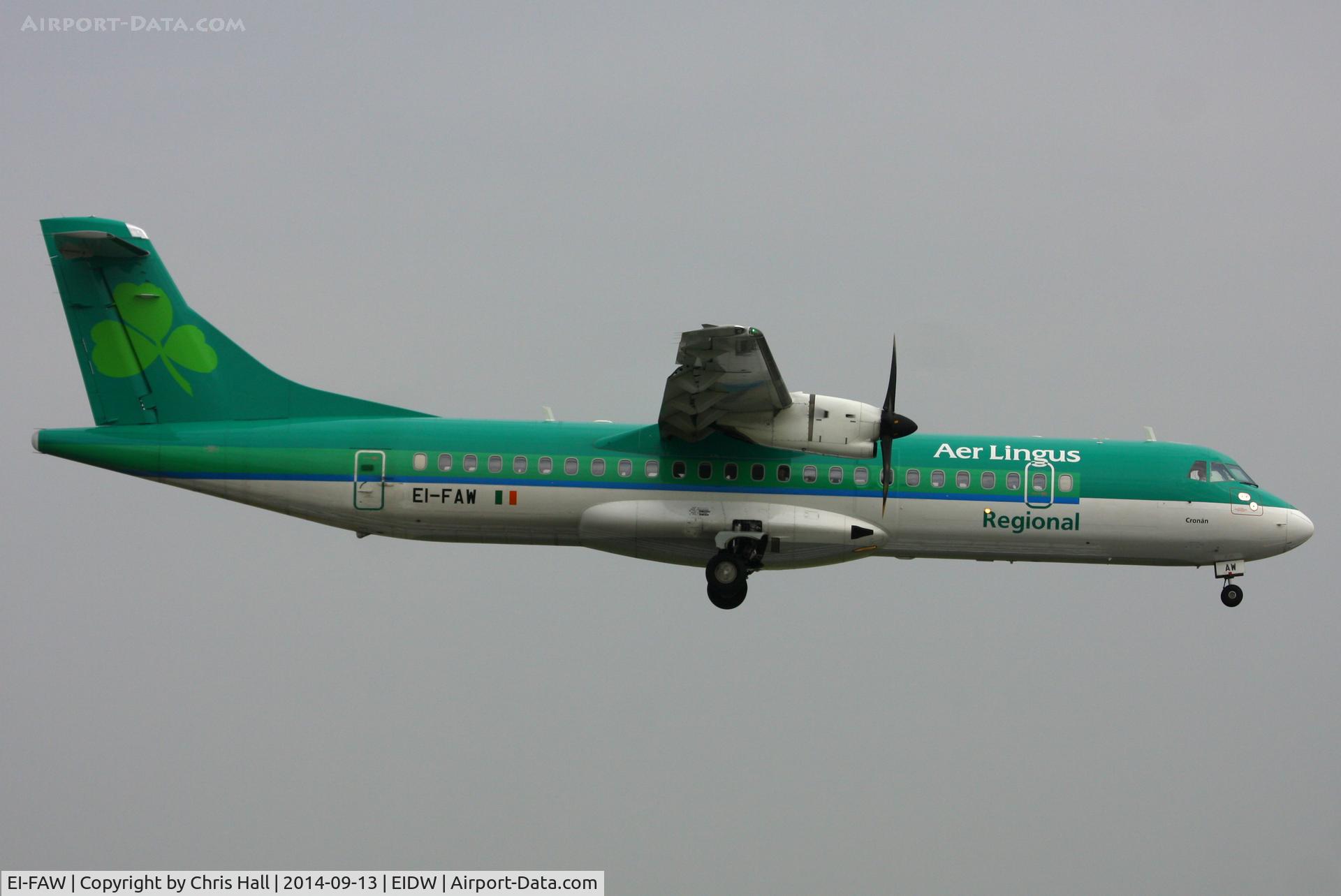 EI-FAW, 2013 ATR 72-600 (72-212A) C/N 1122, Aer Lingus Regional