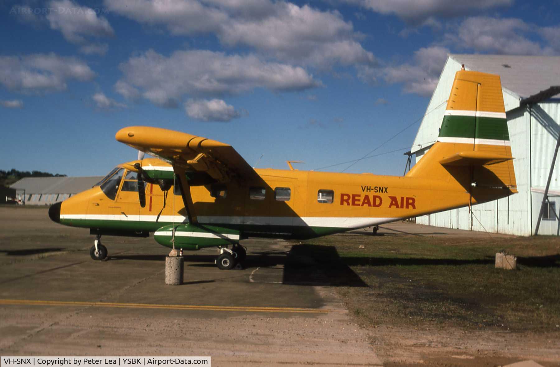VH-SNX, GAF N22S Searchmaster B C/N N22B-103, GAF Nomad N22B VH-SNX at Bankstown Airport Photo taken during 1987