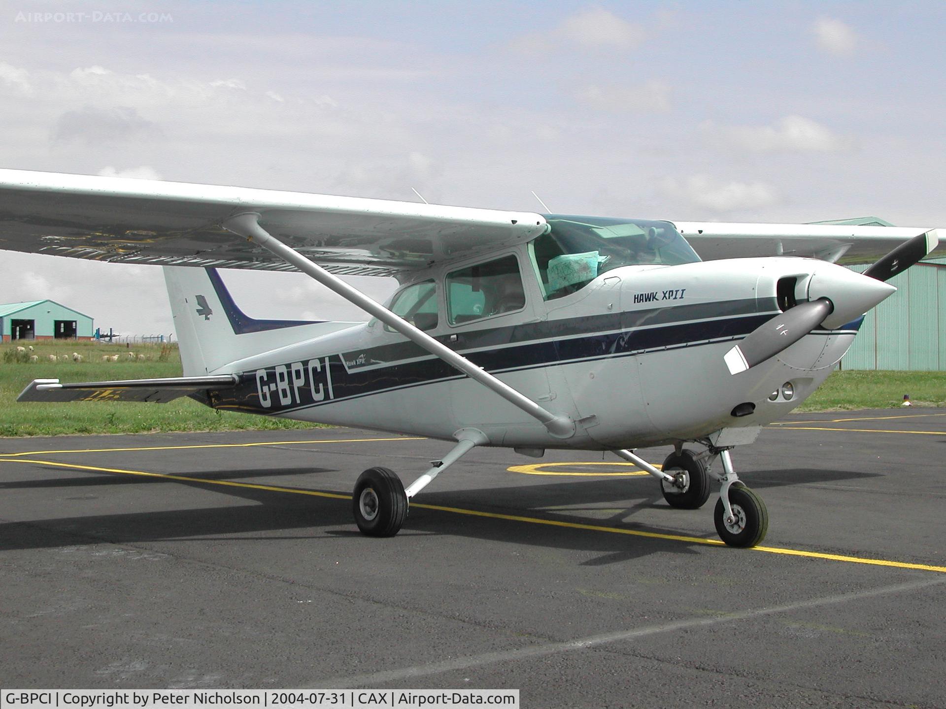 G-BPCI, 1977 Cessna R172K Hawk XP Hawk XP C/N R172-2360, Another view of this Cessna R172K Hawk XP which attended the 2004 Carlisle Fly-in.