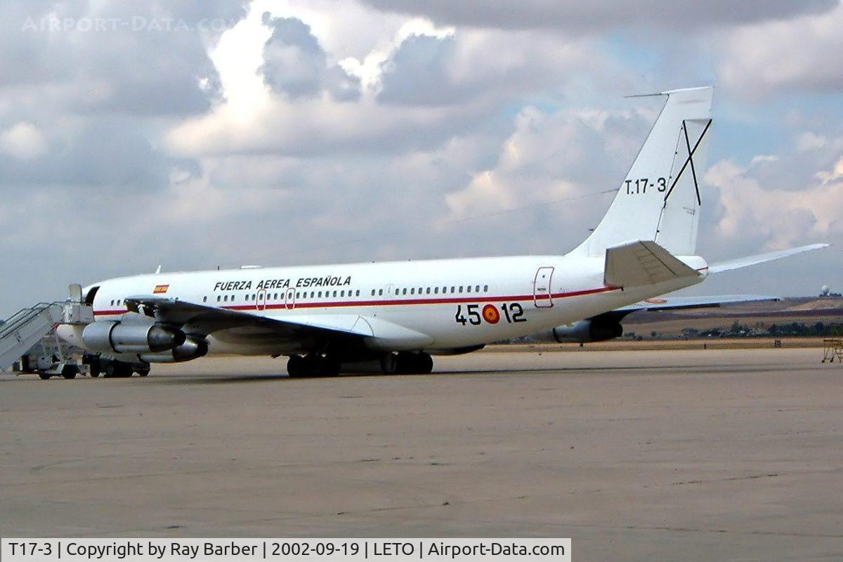 T17-3, 1977 Boeing 707-368C(KC) C/N 21367, Boeing 707-368C [21367] (Spanish Air Force) Torrejon AB~EC 19/09/2002