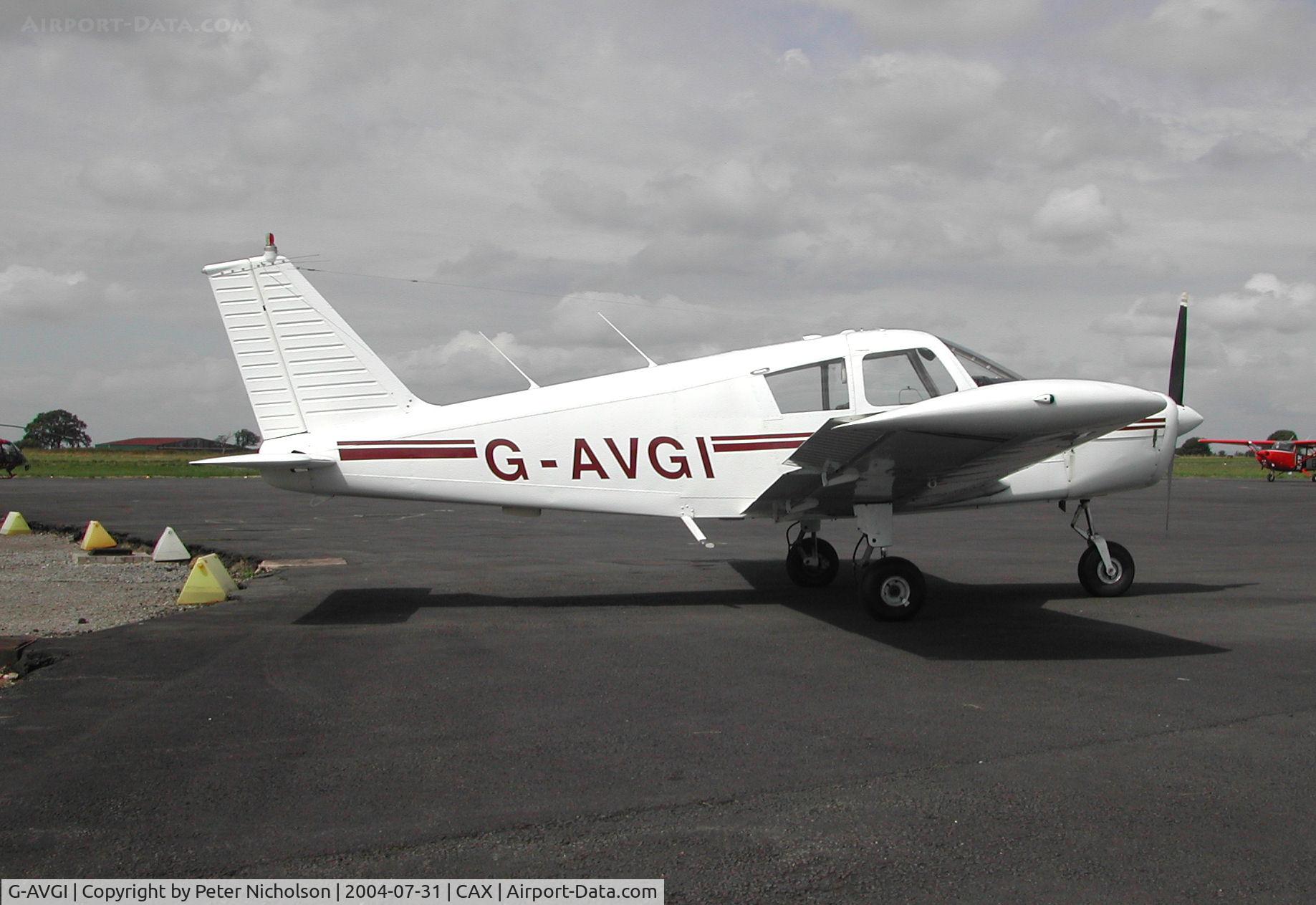 G-AVGI, 1967 Piper PA-28-140 Cherokee C/N 28-22822, This PA-28-140 Cherokee attended the 2004 Carlisle Fly-in.
