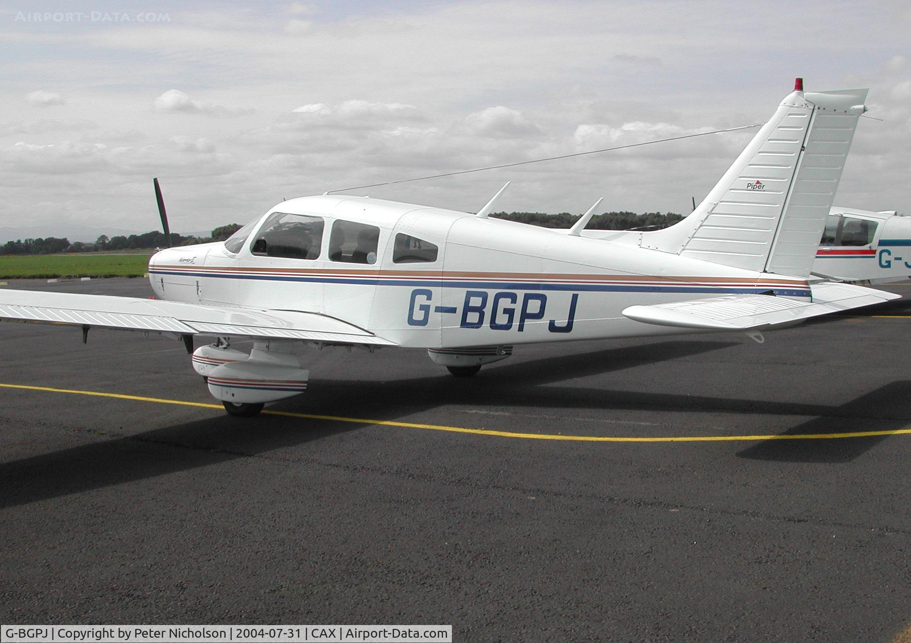 G-BGPJ, 1979 Piper PA-28-161 Cherokee Warrior II C/N 28-7916288, This PA-28-161 Warrior II attended the 2004 Carlisle Fly-in.