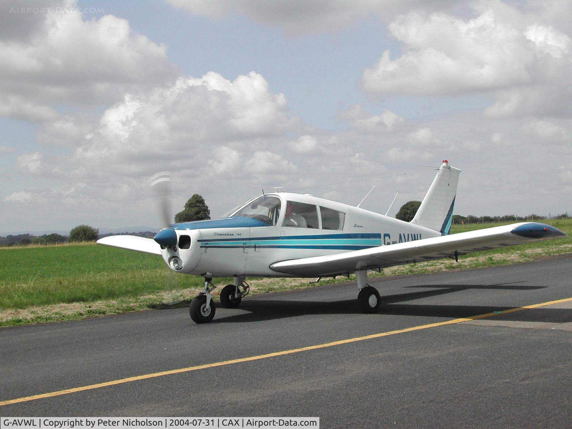 G-AVWL, 1967 Piper PA-28-140 Cherokee C/N 28-24000, This PA-28-140 Cherokee was present at the 2004 Carlisle Fly-in.