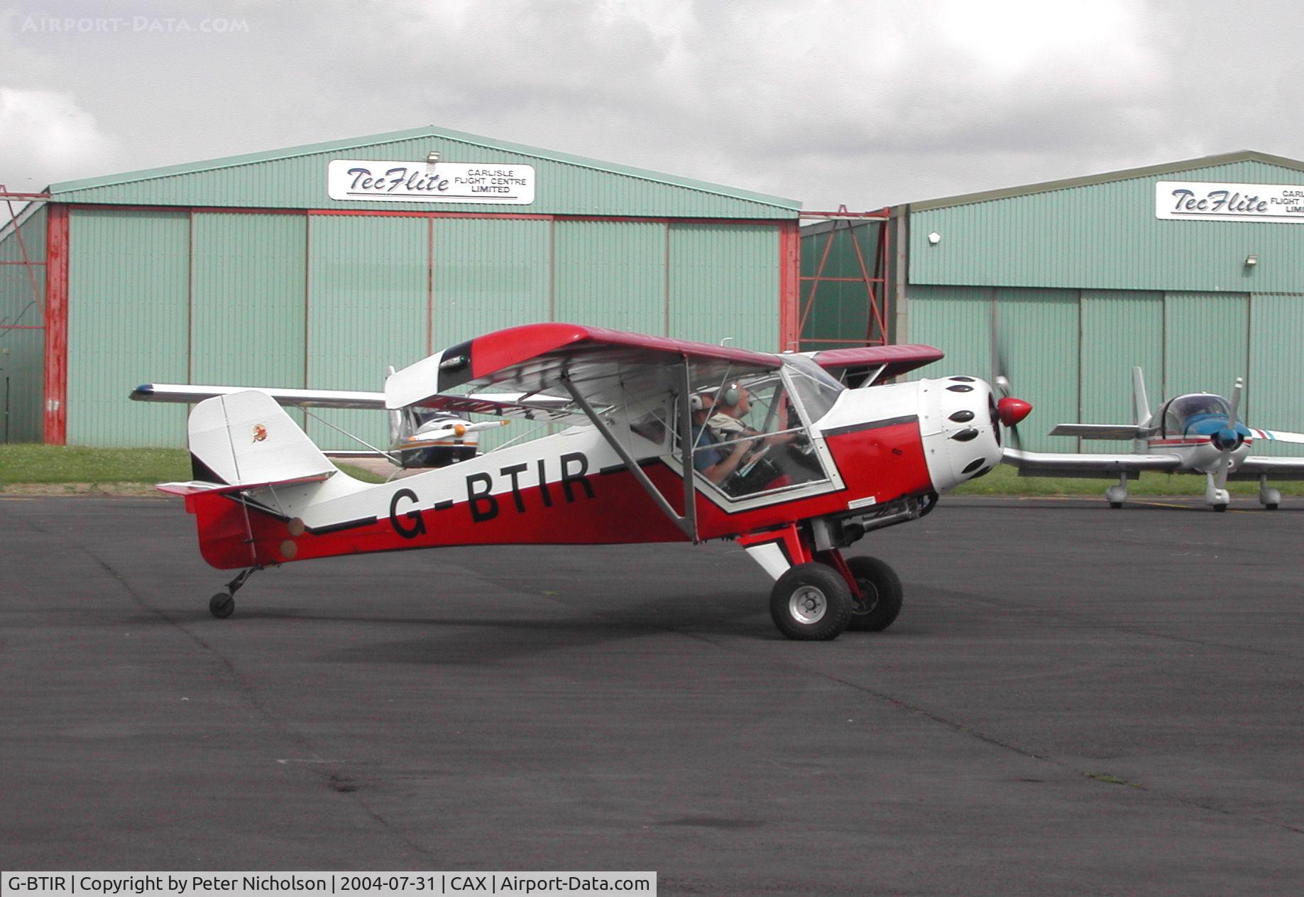 G-BTIR, 1992 Denney Kitfox Mk.2 C/N PFA 172-11952, This Denny Kitfox Mk.2 attended the 2004 Carlisle Fly-in.