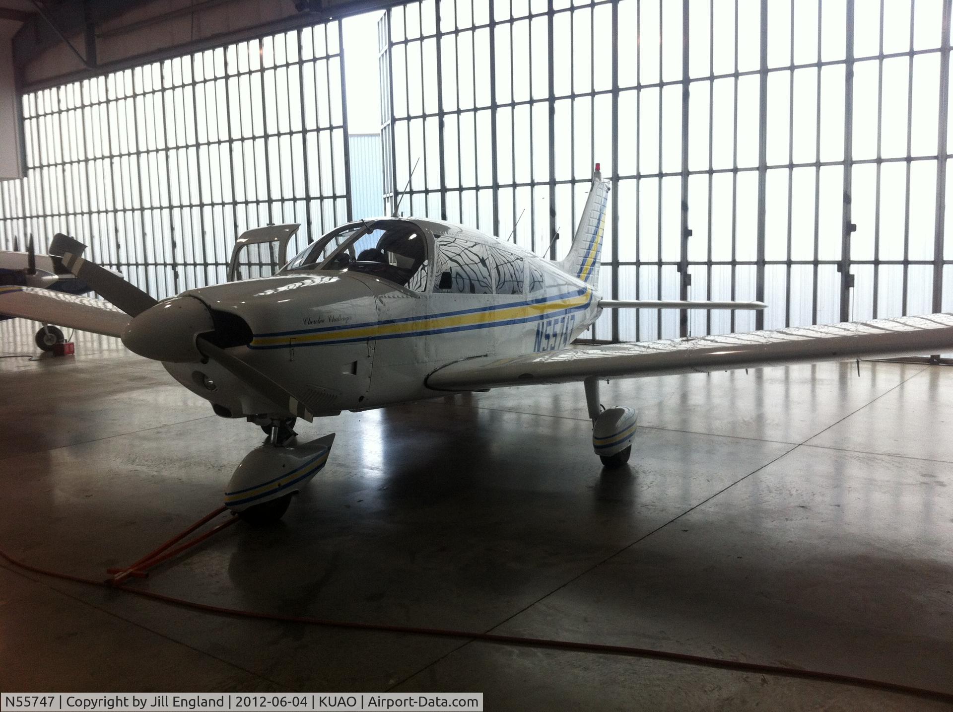 N55747, 1973 Piper PA-28-180 Cherokee C/N 28-7305347, In the shop 6/4/2012 Aurora State Airport, Oregon