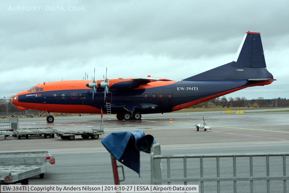 EW-394TI, 1967 Antonov An-12BK C/N 7345004, Parked at ramp R.