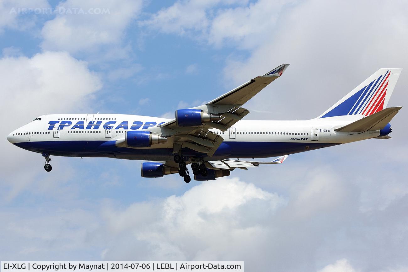 EI-XLG, 1999 Boeing 747-446 C/N 29899, Transaero in short final