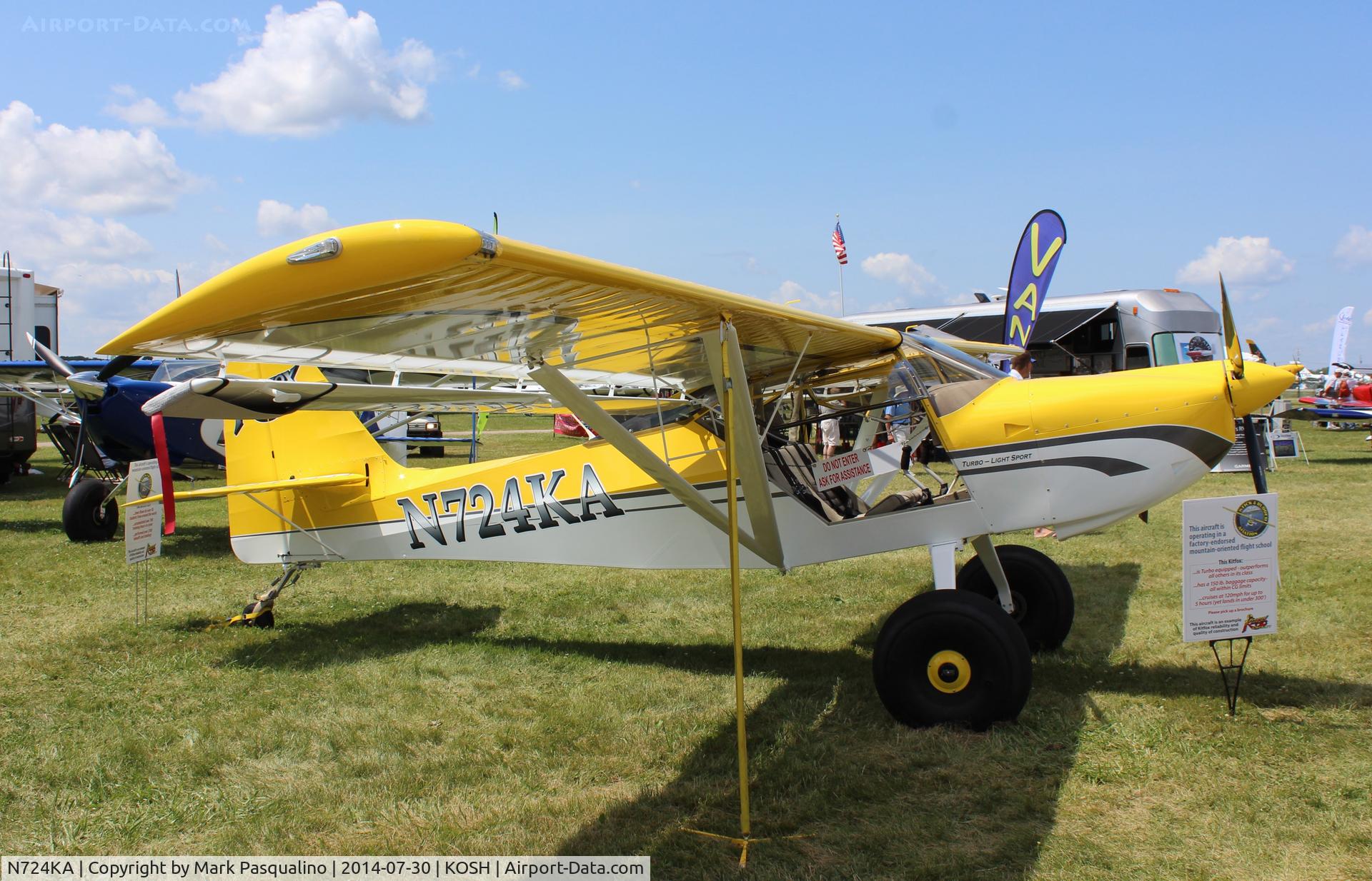 N724KA, 2012 Foxair Kitfox Light Sport C/N KA12254243, Kitfox Light Sport