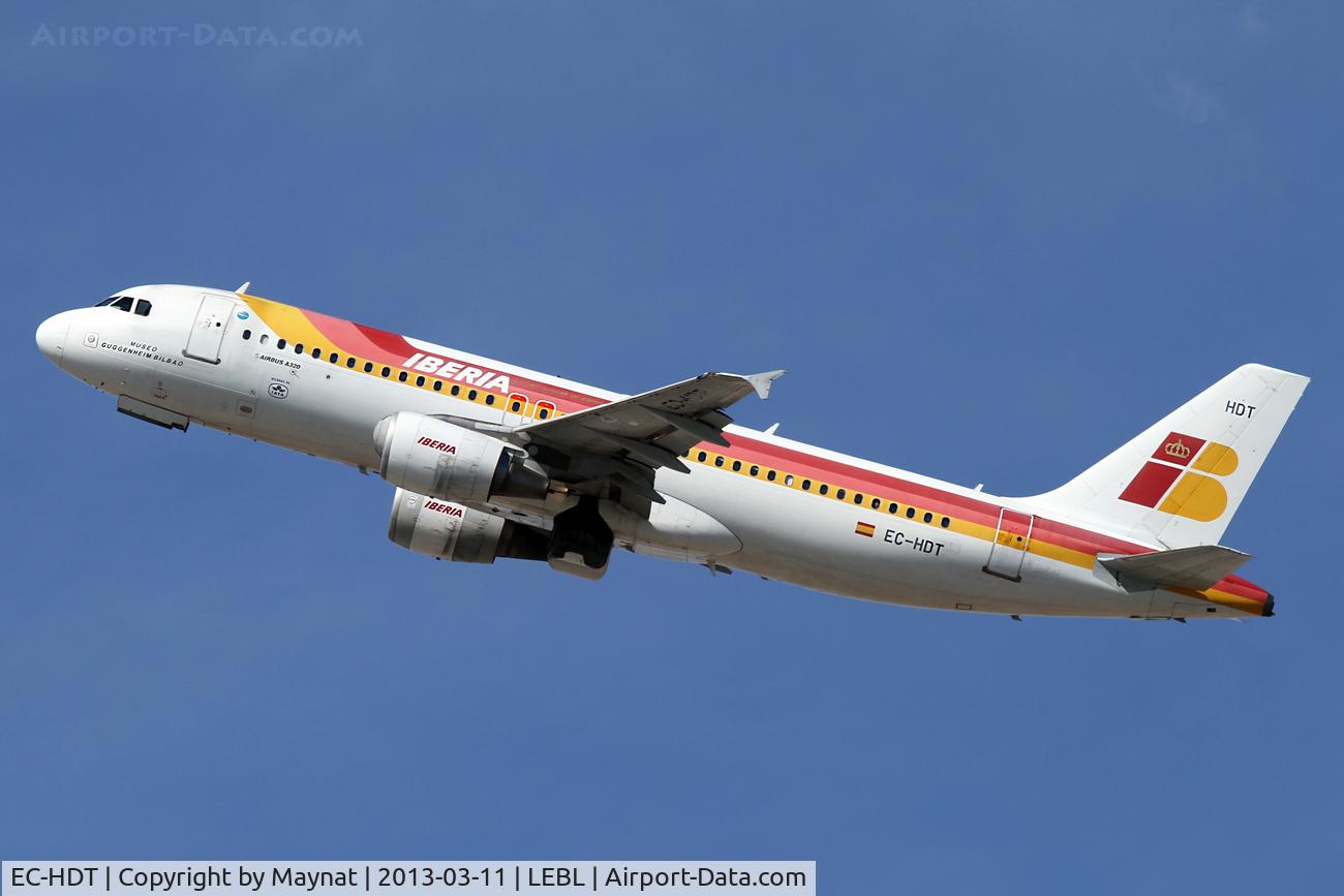EC-HDT, 1999 Airbus A320-214 C/N 1119, Iberia old colours livery