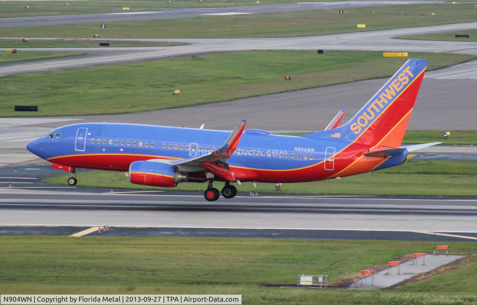 N904WN, 2008 Boeing 737-7H4 C/N 36616, Southwest 737-700