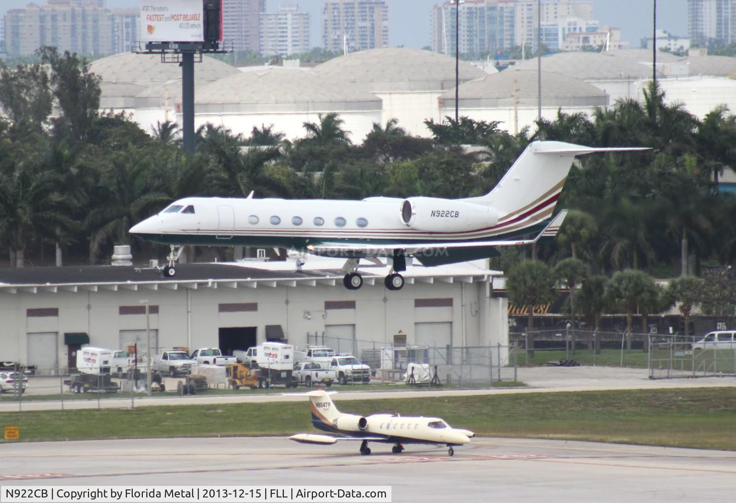 N922CB, Gulfstream Aerospace GIV-X (G450) C/N 4169, Gulfstream 450