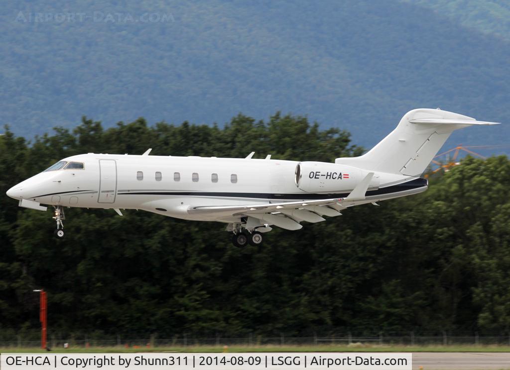 OE-HCA, 2009 Bombardier Challenger 300 (BD-100-1A10) C/N 20274, Landing rwy 23