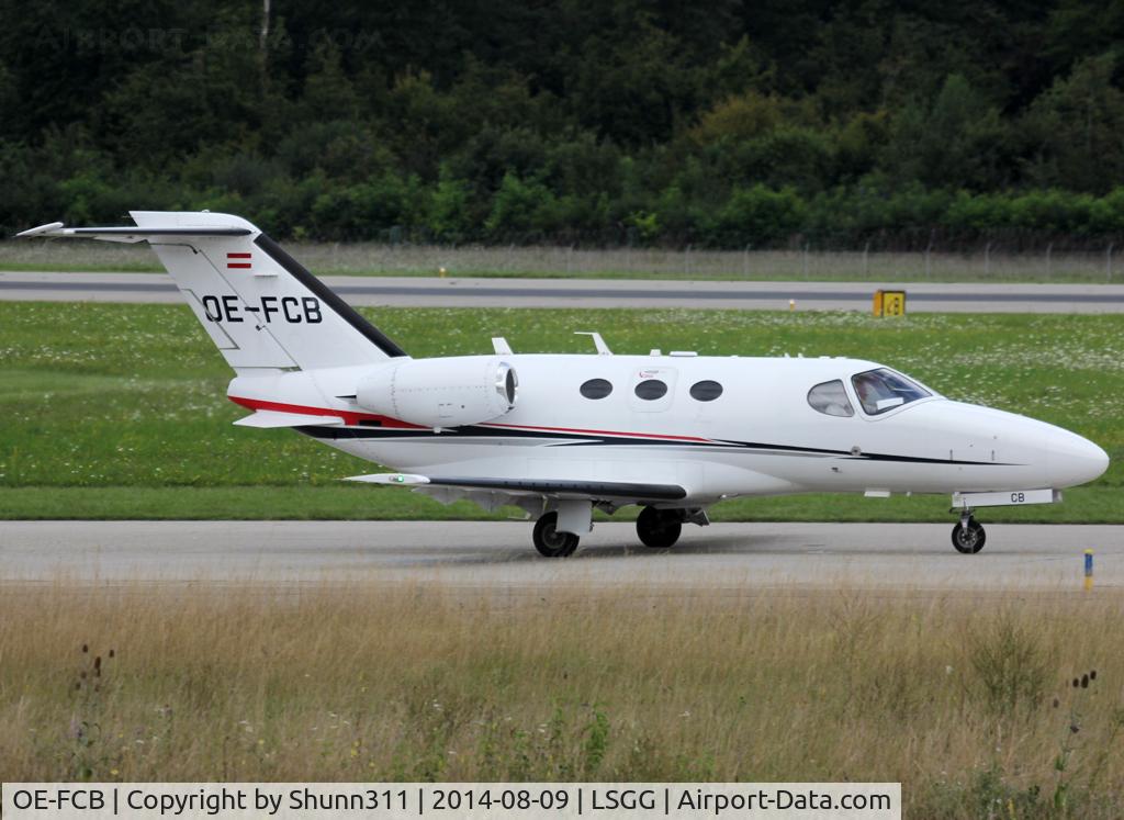 OE-FCB, 2008 Cessna 510 Citation Mustang Citation Mustang C/N 510-0044, Taxiing holding point rwy 23 for deparure...
