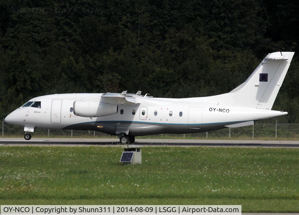 OY-NCO, 2002 Dornier 328-310 C/N 3210, Landing rwy 23