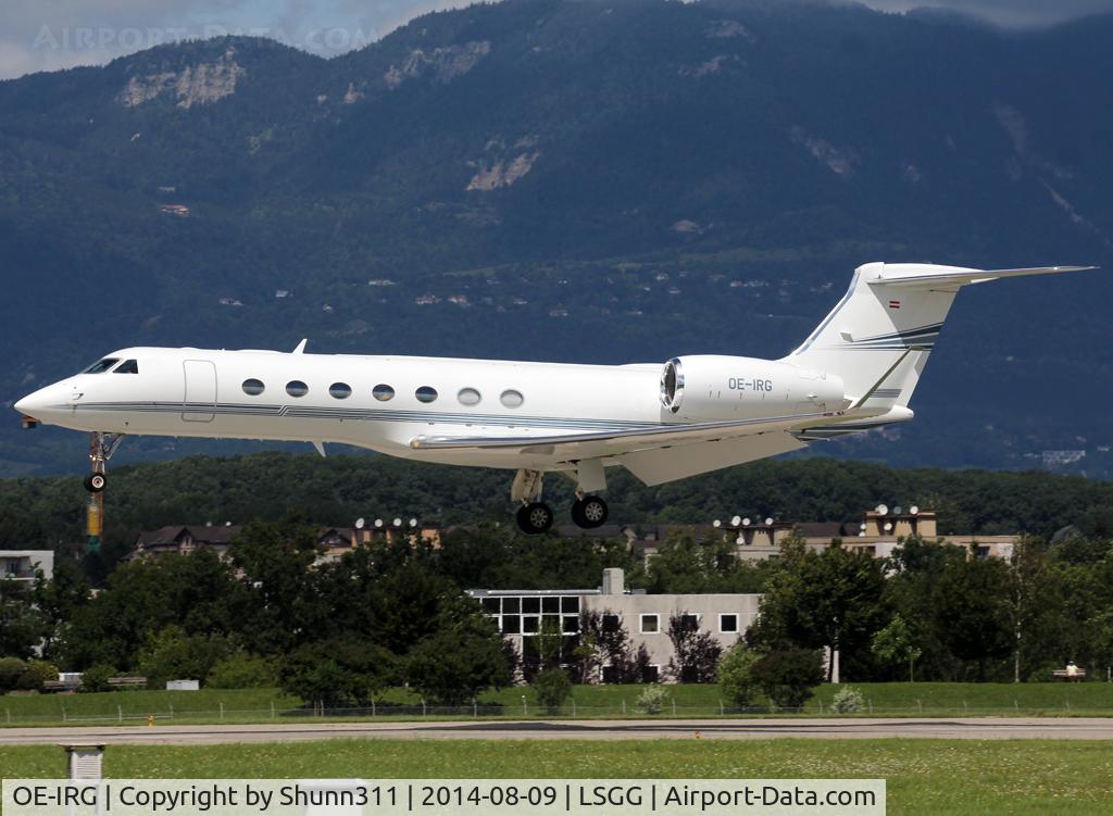 OE-IRG, 2006 Gulfstream Aerospace V-SP G550 C/N 5139, Landing rwy 23