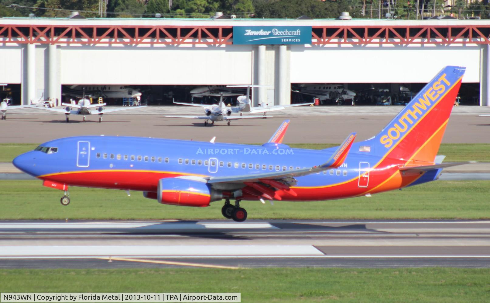N943WN, 2010 Boeing 737-7H4 C/N 36913, Southwest