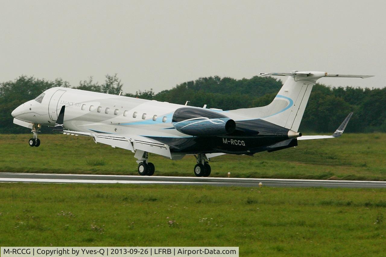 M-RCCG, 2010 Embraer EMB-135BJ Legacy C/N 14501113, Embraer EMB-135BJ Legacy, Landing rwy 25L, Brest-Bretagne Airport (LFRB-BES)