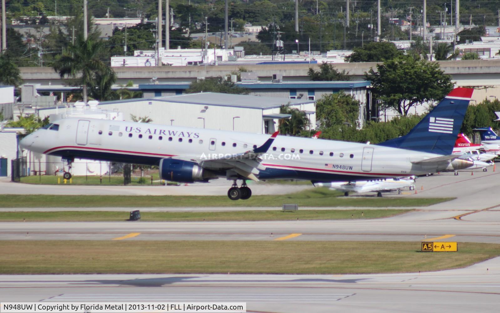 N948UW, 2007 Embraer 190AR (ERJ-190-100IGW) C/N 19000081, USAirways E190