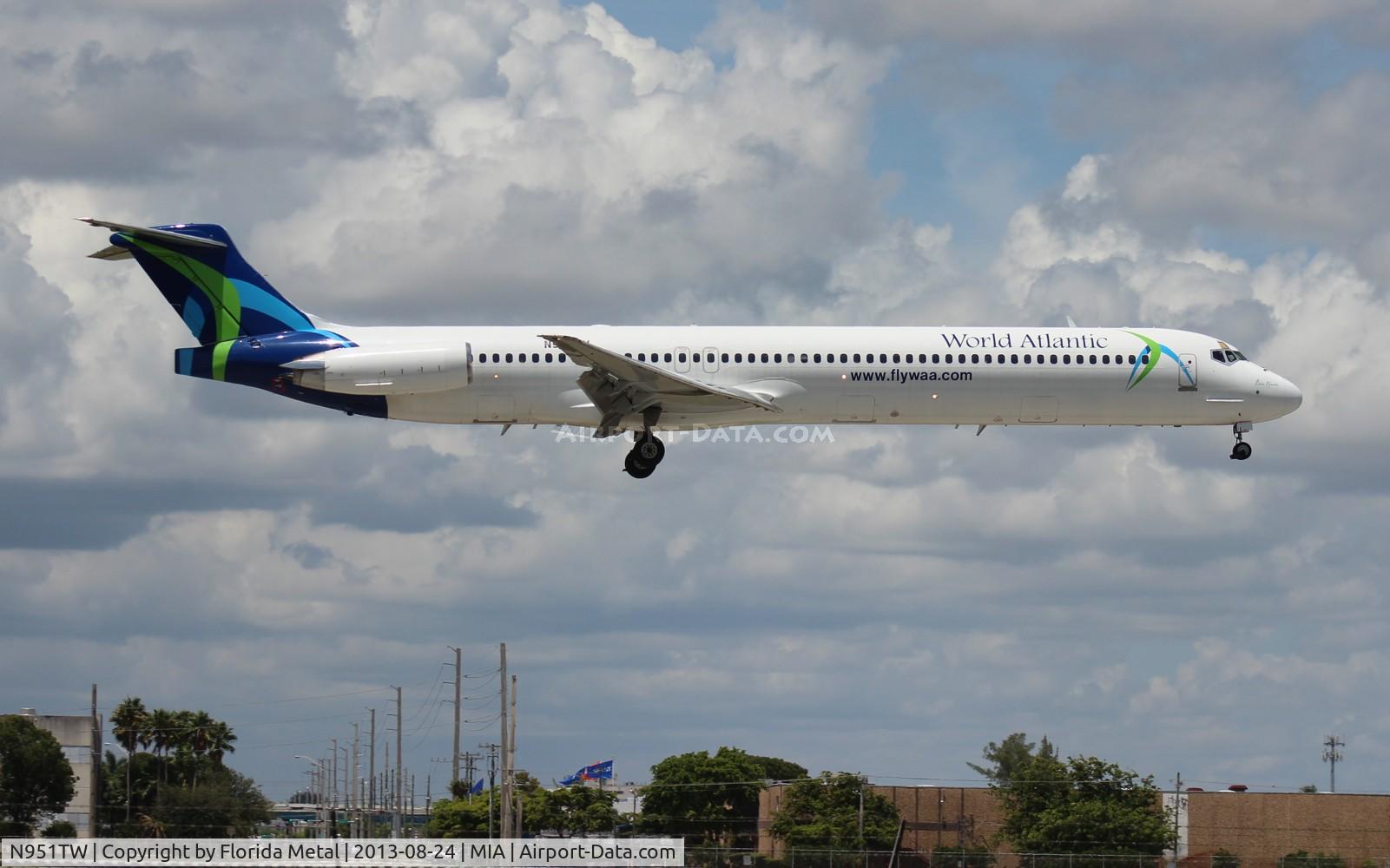 N951TW, 1996 McDonnell Douglas MD-83 (DC-9-83) C/N 53470, World Atlantic, since re-registered as N805WA