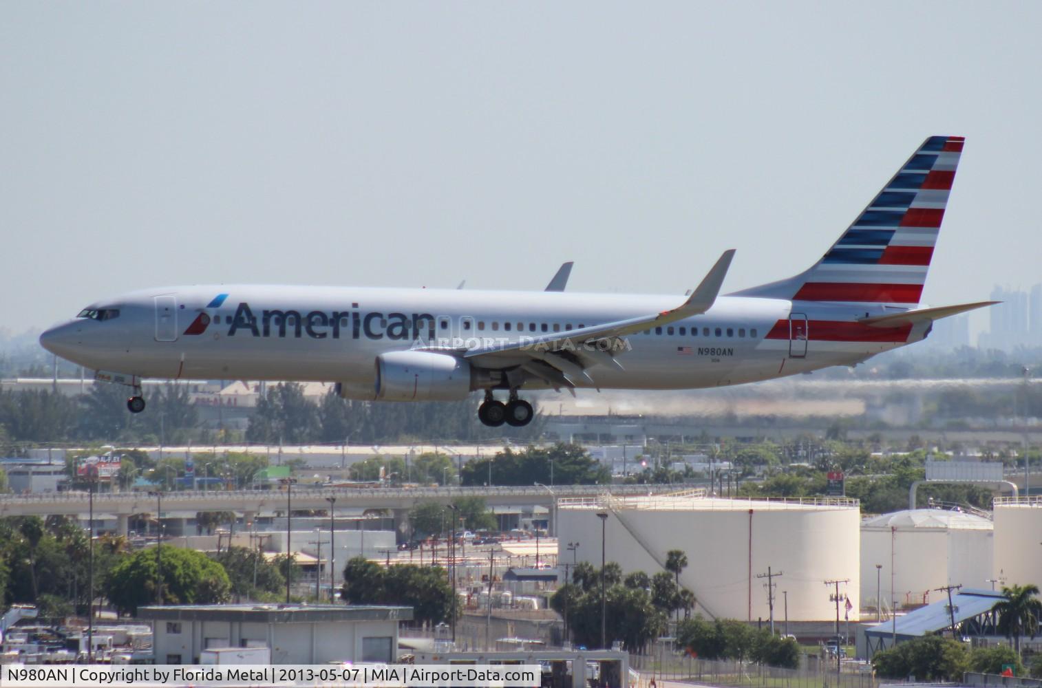 N980AN, 2009 Boeing 737-823 C/N 33203, American