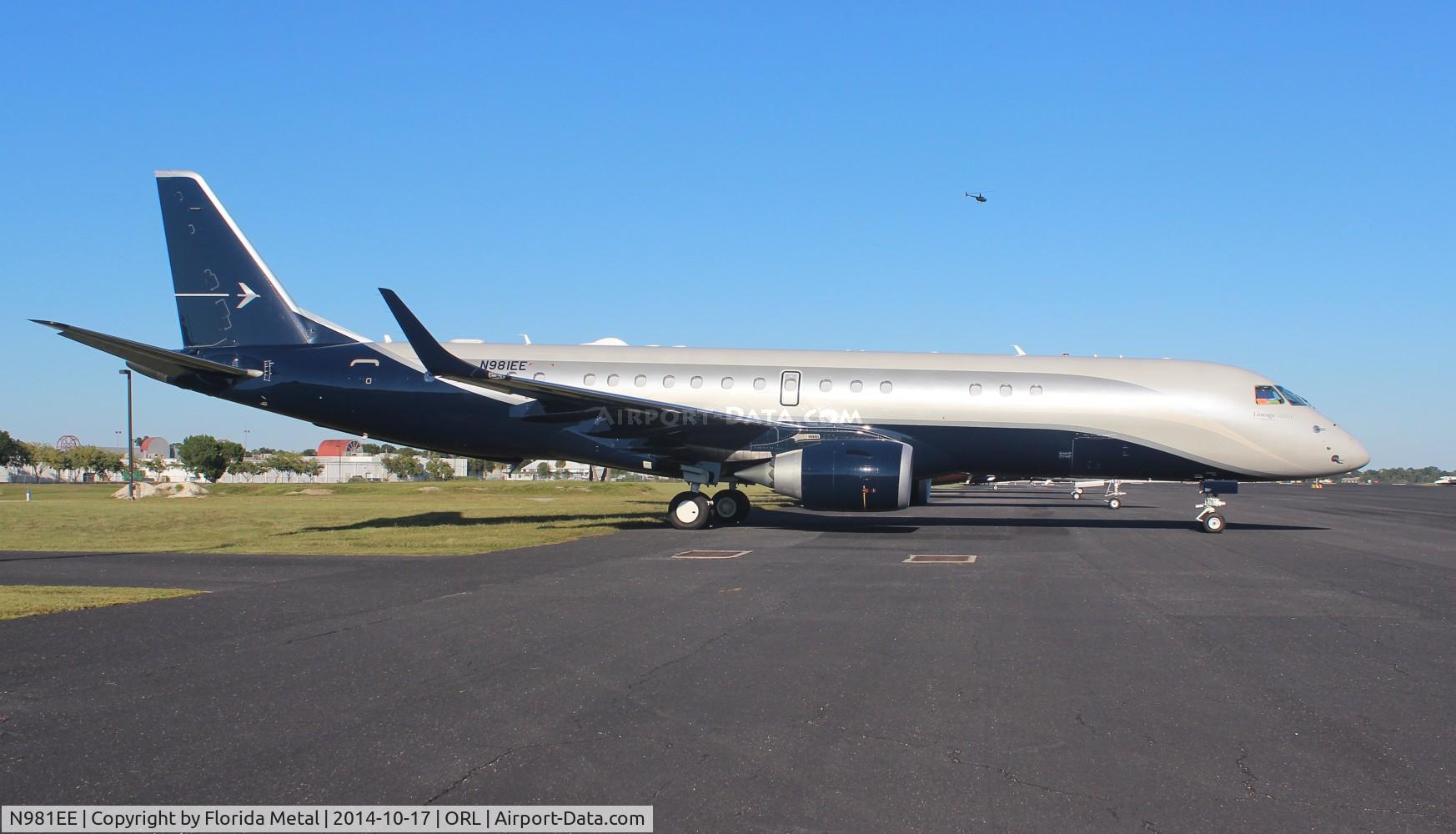 N981EE, 2013 Embraer ERJ-190-100ECJ Lineage 1000 C/N 19000559, Lineage 1000