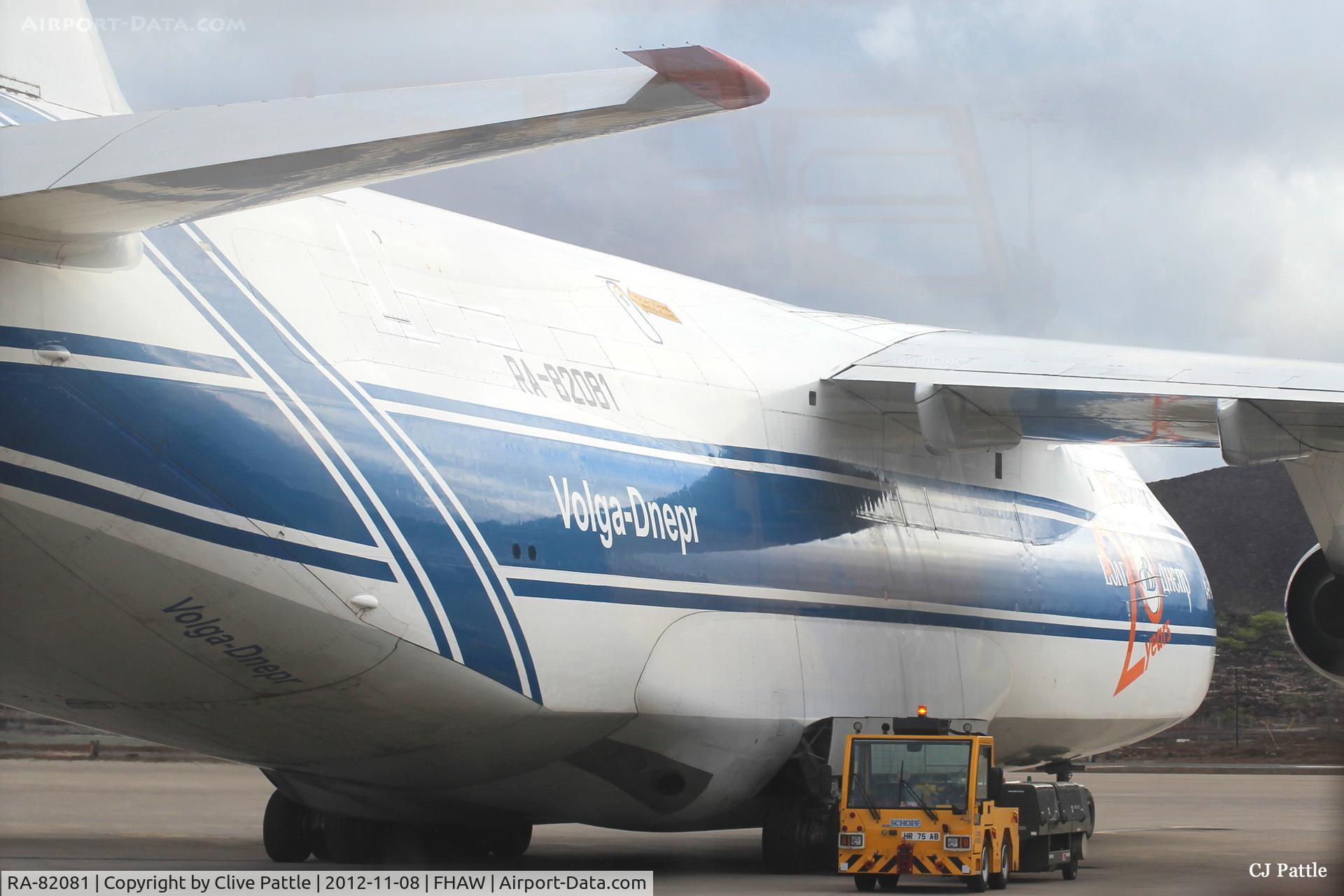 RA-82081, 2004 Antonov An-124-100M Ruslan C/N 9773051462165, Close up shot at Ascension Island FHAW