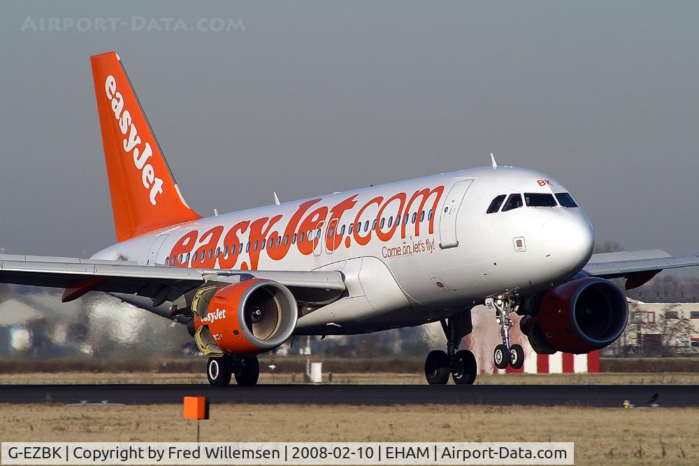 G-EZBK, 2007 Airbus A319-111 C/N 3041, EASYJET