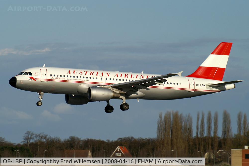 OE-LBP, 1998 Airbus A320-214 C/N 797, Austrian in a retro scheme