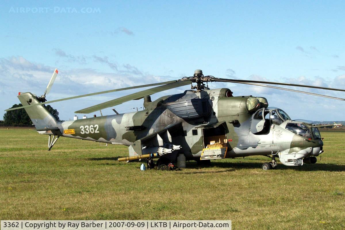 3362, Mil Mi-35 Hind E C/N 203362, 3362   Mil Mi-35 Hind [203362] (Czech Air Force) Brno-Turany~OK 09/09/2007