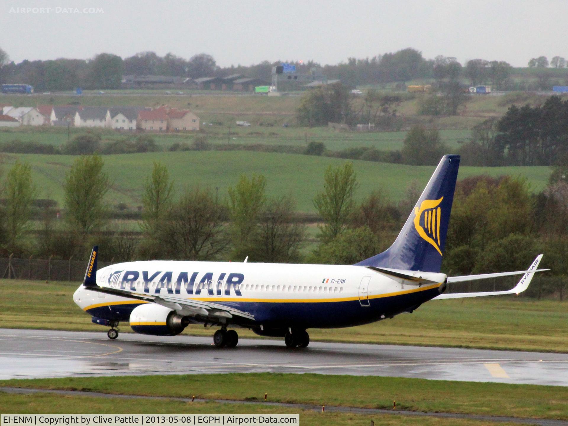 EI-ENM, 2010 Boeing 737-8AS C/N 35038, Departing Edinburgh