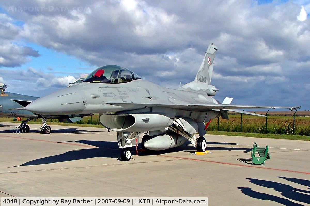 4048, Lockheed Martin F-16CJ Fighting Falcon C/N JC-9, General Dynamics F-16C Fighting Falcon [JC-9] (Polish Air Force) Brno-Turany~OK 09/09/2007