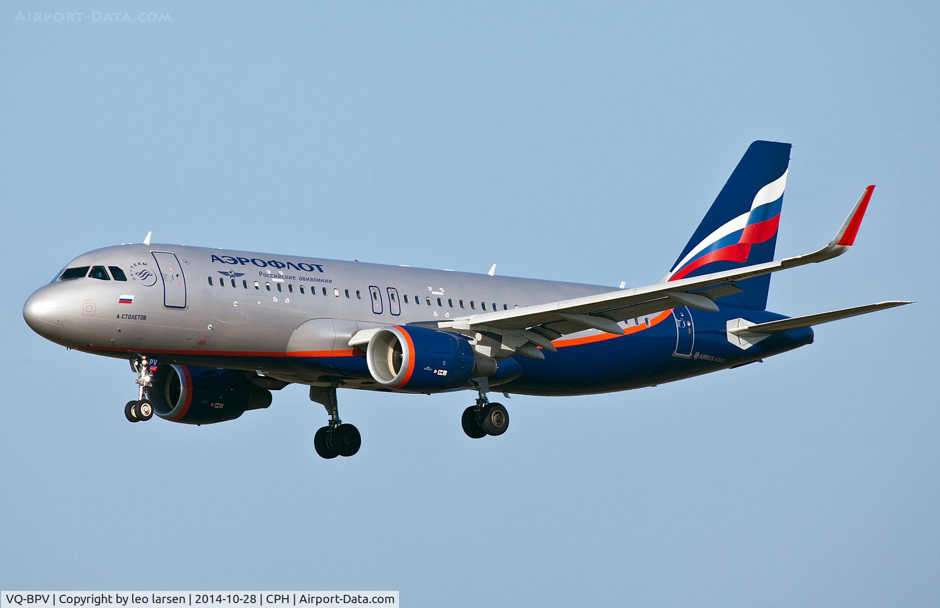 VQ-BPV, 2014 Airbus A320-214 C/N 5970, Copenhagen 28.10.14