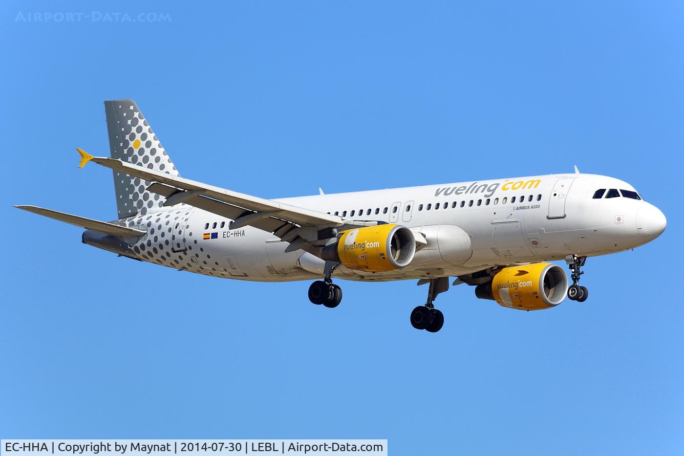 EC-HHA, 2000 Airbus A320-214 C/N 1221, Landing