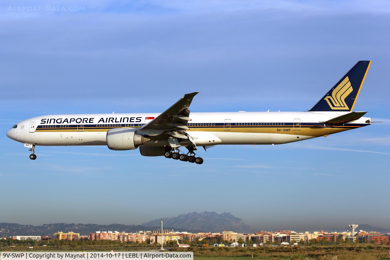 9V-SWP, 2008 Boeing 777-312/ER C/N 34581, In time