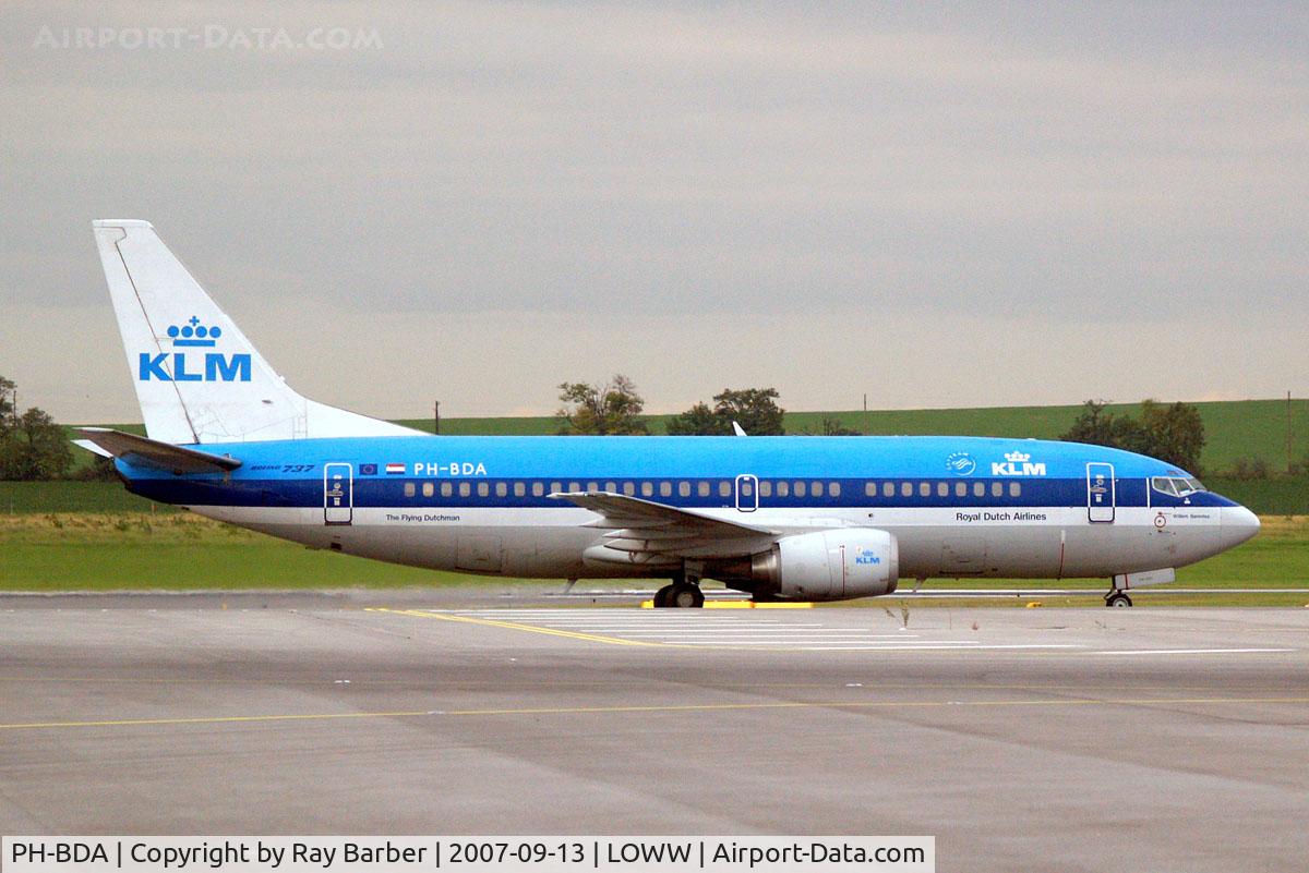 PH-BDA, 1986 Boeing 737-306 C/N 23537, Boeing 737-306 [23537] (KLM Royal Dutch Airlines) Vienna-Schwechat~OE 13/09/2007