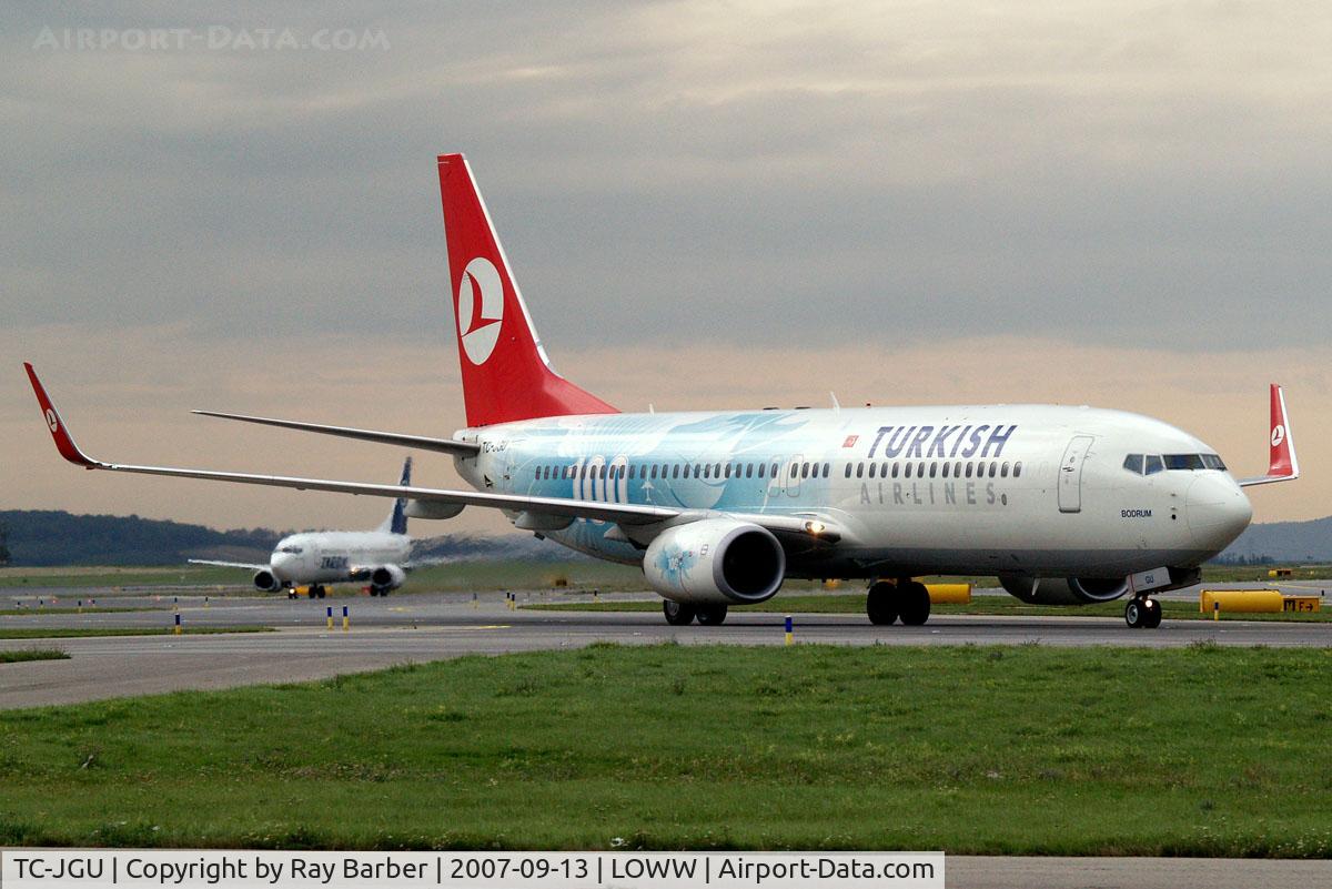 TC-JGU, 2006 Boeing 737-8F2 C/N 34418, Boeing 737-8F2 [34418] (THY Turkish Airlines) Vienna-Schwechat~OE 13/09/2007