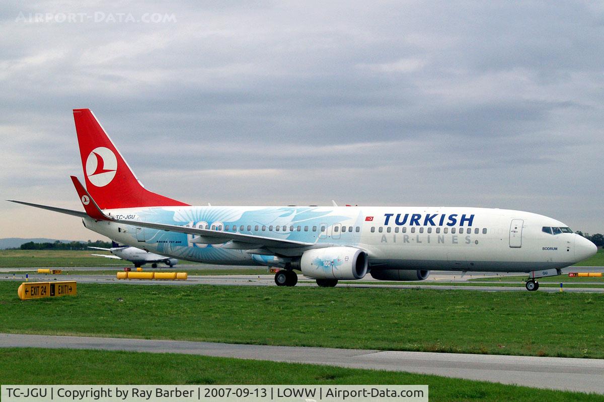 TC-JGU, 2006 Boeing 737-8F2 C/N 34418, Boeing 737-8F2 [34418] (THY Turkish Airlines) Vienna-Schwechat~OE 13/09/2007