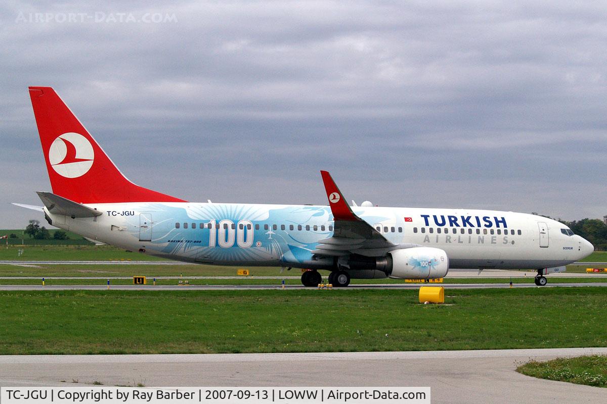 TC-JGU, 2006 Boeing 737-8F2 C/N 34418, Boeing 737-8F2 [34418] (THY Turkish Airlines) Vienna-Schwechat~OE 13/09/2007