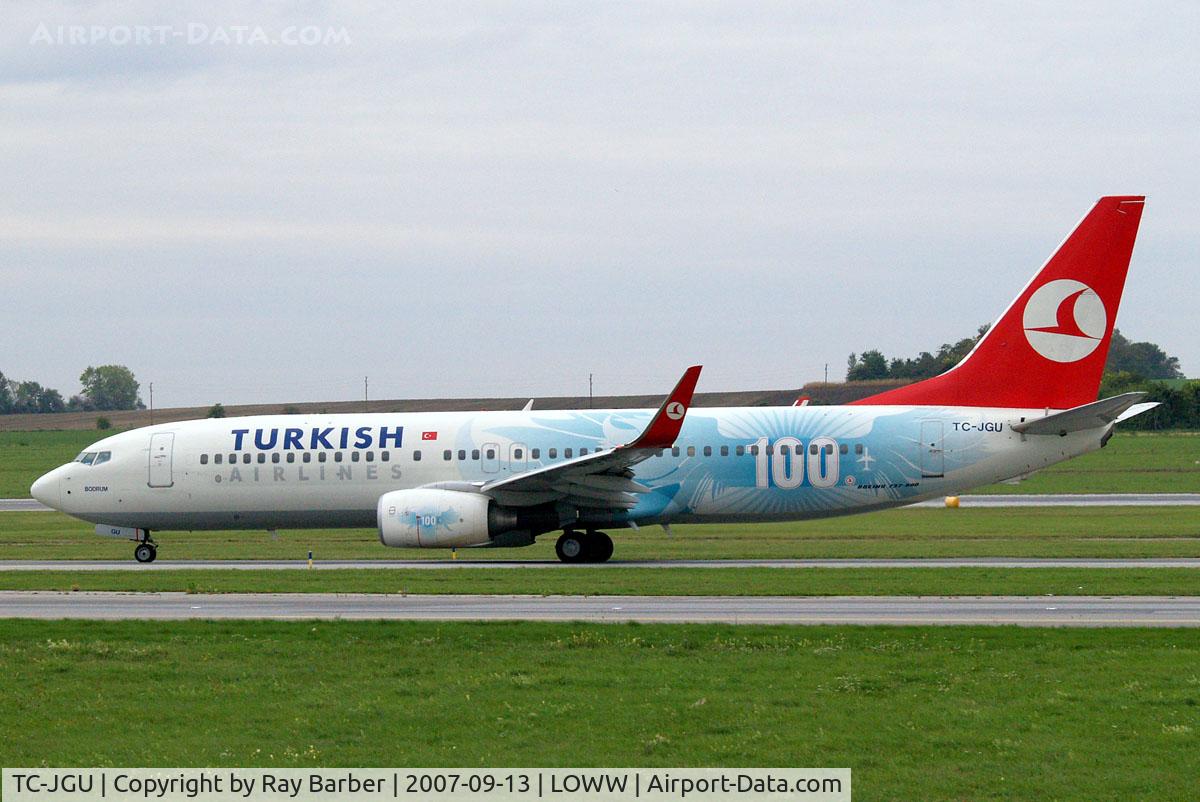 TC-JGU, 2006 Boeing 737-8F2 C/N 34418, Boeing 737-8F2 [34418] (THY Turkish Airlines) Vienna-Schwechat~OE 13/09/2007