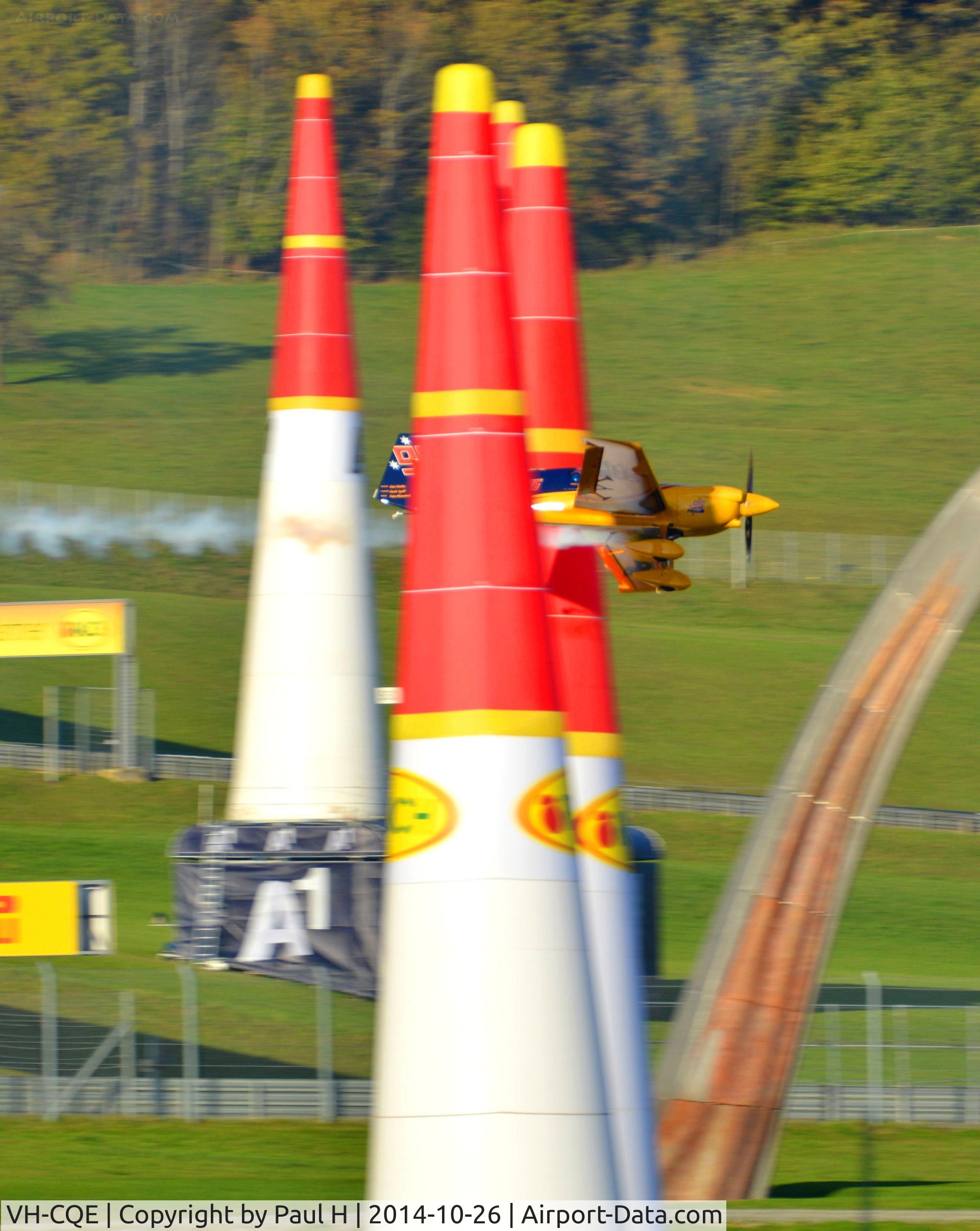 VH-CQE, 2011 MXR MXS C/N 10, Matt Hall, RedBull AirRace Finale 2014, Spielberg, Austria