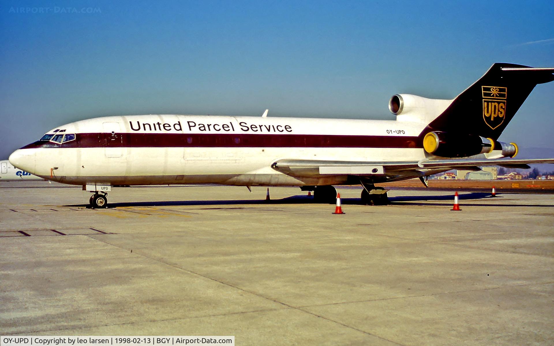 OY-UPD, 1966 Boeing 727-22C C/N 19103, Bergamo BGY 13.2.98