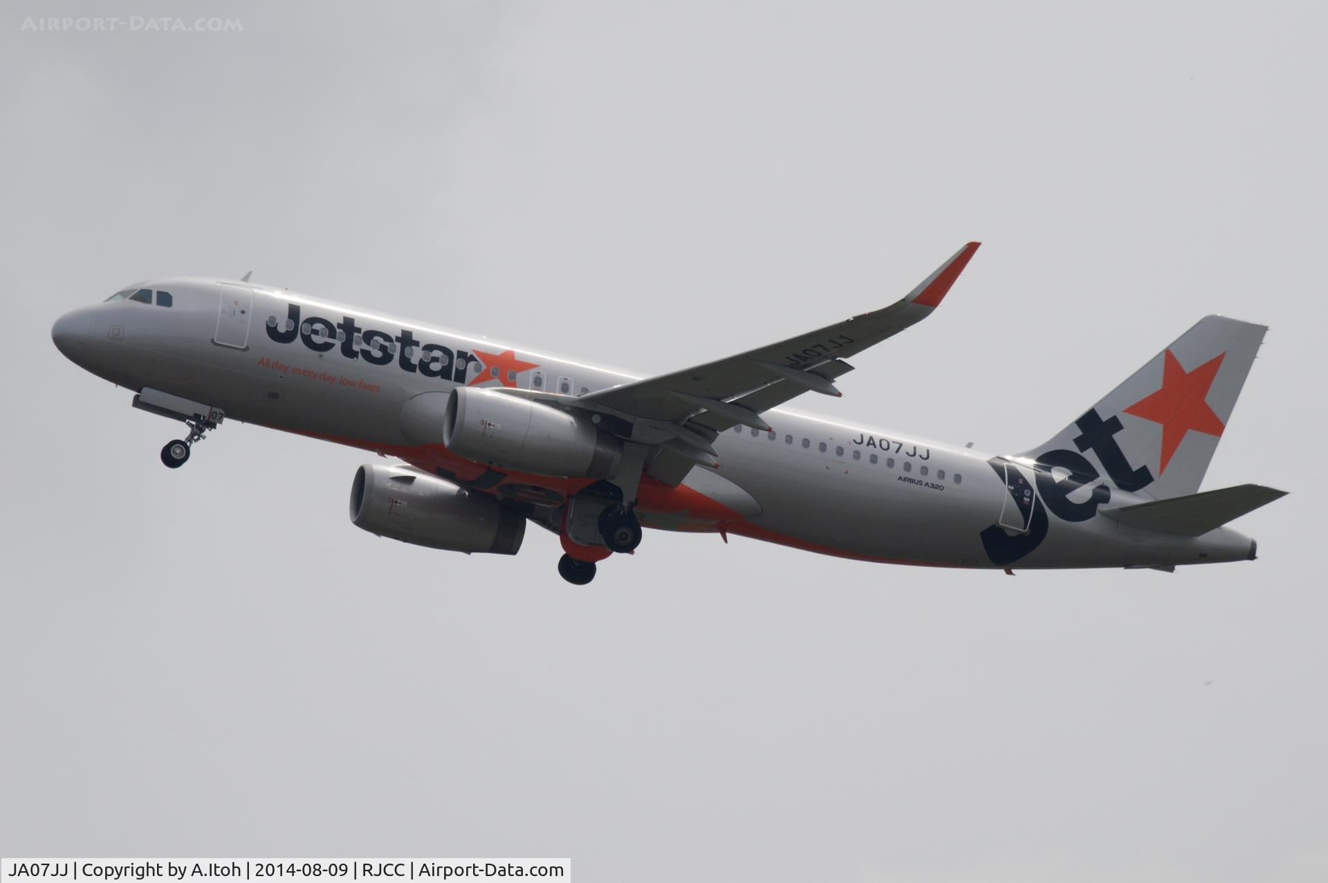 JA07JJ, 2012 Airbus A320-232 C/N 5355, Take Off Rwy 01L