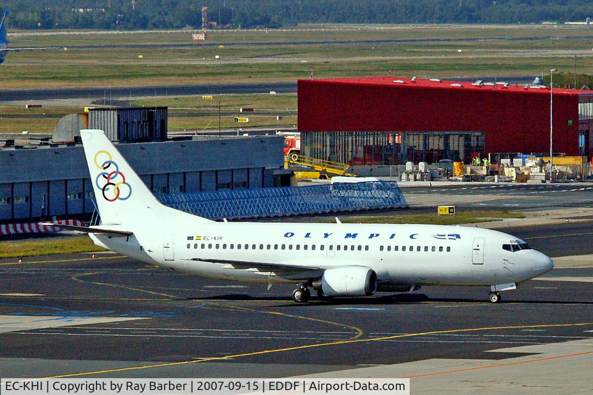 EC-KHI, 1988 Boeing 737-33A C/N 24026, Boeing 737-33A [24026] (Olympic Airlines) Frankfurt~D 15/09/2007