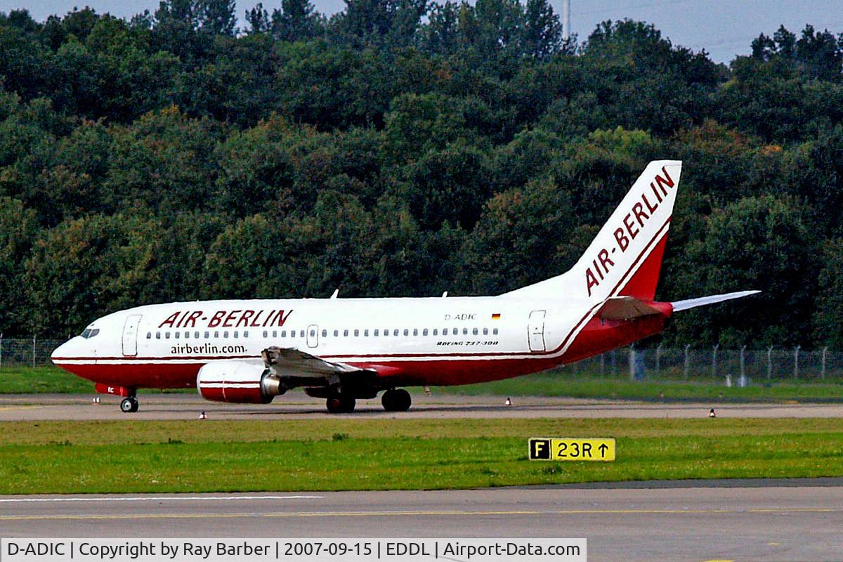 D-ADIC, 1999 Boeing 737-36Q C/N 30335, Boeing 737-36Q [30335] (Air Berlin) Dusseldorf~D 15/09/2007